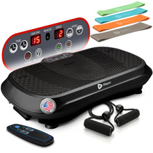 Load image into Gallery viewer, Lifepro Waver Vibration Plate Exercise Machine – High-Intensity Vibration Plate for Lymphatic Drainage – Full-Body Workout Vibrating Platform with Loop Bands – Fitness Equipment for Strength & Toning