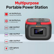 Load image into Gallery viewer, Portable Power Station 120W Outdoor Power Bank Generator with USB C Outlet