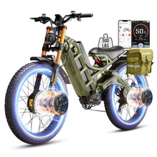 Load image into Gallery viewer, Electric Bike - Fat Tire Fast Electric Mountain Bike Full Suspension E-Bike