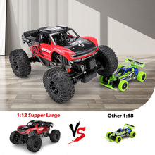 Load image into Gallery viewer, RC Trucks 4x4 Offroad Waterproof - 1:12 Scale Large Amphibious Remote Control Car, Dual Motors Crawler Vehicle, Monster Toys