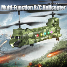 Load image into Gallery viewer, RC Helicopter, Remote Control Military Helicopter with Camera, Twin-Propeller with Altitude Hold, One Key take Off