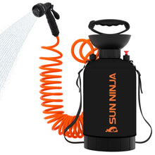 Load image into Gallery viewer, SUN NINJA Portable Shower with 7 Mode Shower Head, 1.3 Gal Camping Shower