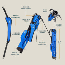Load image into Gallery viewer, The Original Lightweight Sunday Golf Bag with Stand – Easy to Carry, Durable Pitch & Putt Bag for Driving Range, Par 3 & Executive Courses