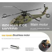 Load image into Gallery viewer, Remote Control Helicopter K170 Green brushless Motor Remote Control Helicopter Single Wing aileron Free 4CH 6-axis Gyroscope Altitude Hovering