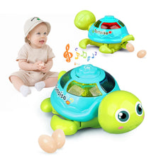 Load image into Gallery viewer, Multi-Age Educational Bundle: Egg-Laying Musical Turtle Baby Toy with Lights & Sounds for Tummy Time + 5-in-1