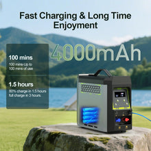 Load image into Gallery viewer, Jocoevol Portable Water Heater, Propane Water Heater with Shower Pump, Max 100 Mins 3s Instant Hot 20,000 BTU, 4000mAh Rechargeable Built-in Battery for Outdoor Cleaning, Camping, Hunting, Hiking