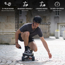 Load image into Gallery viewer, Electric Skateboard,38''Long Range Electric Longboard,26 MPH Top Speed, 31 Mile Range, 900W*2 Dual Belt Motors
