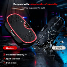 Load image into Gallery viewer, 3D Plus Vibration Plate Exercise Machine, Full Body Vibrating Platform for Strength Toning & Fat Loss with 199 Adjustable Speeds, Atmosphere Lights, Shaker Workout Equipment for Women Men Home Gym