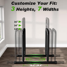 Load image into Gallery viewer, ZCMHAXJ Dip Bar with Dual Inner Connectors - Black