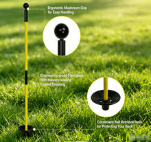 Load image into Gallery viewer, CRESTGOLF Golf Flagstick GFRP Shaft Putting Green Pin Aluminum Threaded Connection Ultra Lightweight High Strength Flag Stick Flagpole 3-Section Design