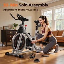 Load image into Gallery viewer, YOSUDA Exercise Bike, Brake Pad Stationary Bike for Home -Magnetic-Black