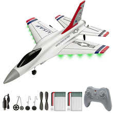 Load image into Gallery viewer, 3CH Remote Control Airplane Fighter Toys,2.4GHz 6-axis Gyro Stabilizer RTF Glider Aircraft
