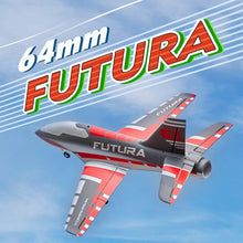 Load image into Gallery viewer, FMS Rc Jets Futura 64MM EDF Sport Jet RED RC Airplanes for Adults for Trainers EDF for Beginners