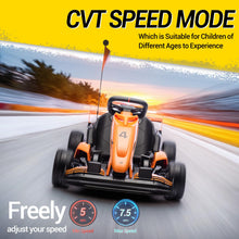 Load image into Gallery viewer, 24V Kids Electric Go Kart, Licensed McLaren F1 Drift Kart Car with Dual 200W Motors, Adjustable Seat for Ages 6-12 (Orange)
