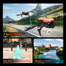 Load image into Gallery viewer, GPS Drone with Camera for Adults Professional, Auto Return Follow Me FPV Video Drones with Brushless Motor, Circle Flight Waypoint Fly, Foldable RC Mini Quadcopter for Beginners Under 250G Gifts