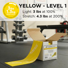 Load image into Gallery viewer, THERABAND Resistance Band 25 Yard Roll, Thin Yellow Non-Latex Professional Elastic Bands