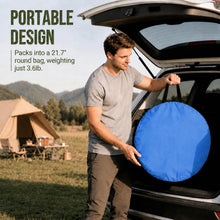 Load image into Gallery viewer, Wolfwise Pop Up Shower Tent for Camping Essentials, Portable Instant Changing Tent with Ventilation Window & Carry Bag, Privacy Dressing Room Bathroom Toilet for Beach & Outdoor, Extra Tall, Blue