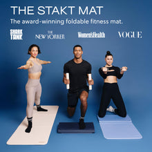 Load image into Gallery viewer, Stakt The Original Foldable Yoga Mat, Premium Foldable Exercise & Workout Mat with Non-Slip Surface, Lightweight Portable for Studio or Home Use, As Seen on Shark Tank - Dune