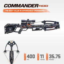 Load image into Gallery viewer, Wicked Ridge by TenPoint Commander 400, Peak XT - 400 FPS - Includes Pro-View 400 Lighted Scope, ACUdraw Crank Cocking Device & Three Match 400 Carbon Arrows