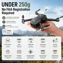 Load image into Gallery viewer, Holy Stone HS175D GPS Drone with 4K Camera for Adults, Under 249g, Foldable RC Quadcopter with Auto Return, 46 Mins Long Flight, Follow Me, Brushless Motor, Circle Fly, Waypoint Fly, Altitude Hold