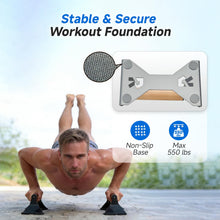 Load image into Gallery viewer, Rocalt Wood Parallettes Push Up Bars, Heavy Duty Steel Calisthenics Equipment, Anti-Slip Push Up Handles for Home Gym Fitness, No Wrist Pain