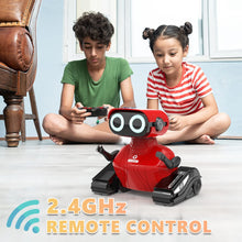 Load image into Gallery viewer, Robot Toys, Remote Control Robot Toy, RC Robots for Kids with LED Eyes, Flexible Head & Arms (Red)