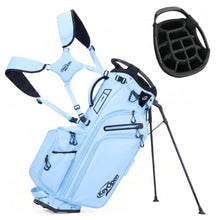 Load image into Gallery viewer, KeyOpen Lightweight Golf Stand Bag, 14 Way Golf Bags with Full Length Dividers for Men Women, Encrypted 900D Weather-Proof Club Carry Bag with Ergonomic Dual Strap, Cooler Pockets, 9 Pockets, Cyan