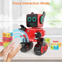 Load image into Gallery viewer, Robot Toy for Kids, Smart RC Robot Kit with Touch and Sound Control Robotics Intelligent Programmable Smart Robot (Red)
