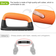 Load image into Gallery viewer, Kipika Push Up Bars, Pushup Stands, Anti-Slip Soft Plastic Push Up Handles, Bottom Anti-Slip Pad, Strength Training Equipment, Perfect for Floor Workout Exercise Black&Orange
