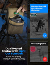 Load image into Gallery viewer, KEMIMOTO Heated Hunting Blind Chair 360 Degree Silent Swivel with Battery