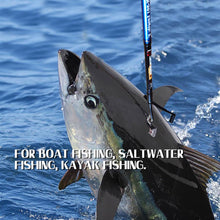 Load image into Gallery viewer, Fiblink Fishing Gaff Portable Fish Gaff with Stainless Steel Fishing Hook,Non-Slip Grip Handle and Fiberglass Shaft for Saltwater Offshore 3'/5'/6' (Length: 3')