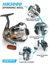 Load image into Gallery viewer, Jenseits 6Ft Telescopic Spinning Fishing Rod and Reel Combo