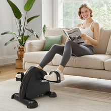 Load image into Gallery viewer, FITKS360 Under Desk Elliptical & Mini Exercise Bike – Seated Electric Leg Exerciser & Magnetic Pedal Machine for Seniors Arms & Legs Workout with Remote, LCD Display & 5 Adjustable Resistance/Speeds