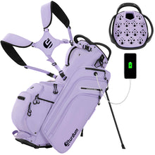 Load image into Gallery viewer, 14 Way Golf Stand Bag with Rubber T-Lock and Phone Charger Pocket