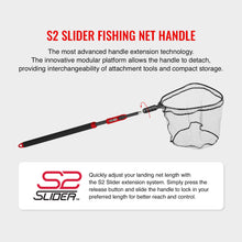 Load image into Gallery viewer, EGO S2 Slider Fishing Landing Net, Large PVC Coated Mesh, 29-60-Inch Handle