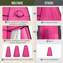 Load image into Gallery viewer, WolfWise Pop Up Shower Tent for Camping Essentials, Compact & Lightweight