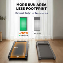 Load image into Gallery viewer, Vitalwalk Walking Pad Treadmill with Incline - Black