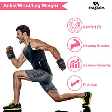 Load image into Gallery viewer, Ankle Weights, Wrist Arm Leg Weights 7.5 LBS x 2-(Grey)