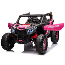 Load image into Gallery viewer, Two Seater 24V Kids Ride on UTV Car, 4WD 300W Motors Powerful Electric Vehicle w/Remote Control, Bright-Pink