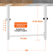 Load image into Gallery viewer, HWOOUSA 48" Ceiling Mount Pull Up Bar (White)