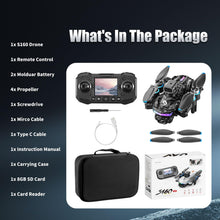 Load image into Gallery viewer, Remote with Screen Drone with Camera for Adult,1080P RC Drone with Flashing Lights, Smart Obstacle Avoidance FPV for Beginners