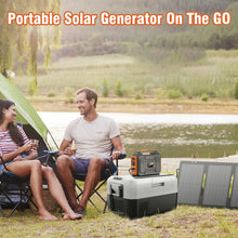 Load image into Gallery viewer, Portable Solar Generator 300W Portable Power Station with 60W Solar Panel