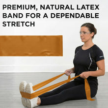 Load image into Gallery viewer, THERABAND Resistance Band, Gold, Max, 50-Yard Roll, Elastic Band for Strength Training, Stretching, Yoga, Pilates, Physical Therapy, Portable & Cut-to-Length, Color-Coded Levels