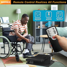 Load image into Gallery viewer, Under Desk Elliptical Machine, Electric Elliptical Leg Exerciser for Senior, Quiet and Compact Electric Seated Pedal Exerciser for Home with Monitor, Remote Control and 12 Adjustable Speeds