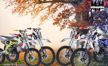 Load image into Gallery viewer, Upgraded 125cc Dirtbike X18 Dirt Bike DB X18 Racing DB18 Dirtbike 125cc 4 Speed Manual Clutch and Big Size Tires 17"/14" (Blue)