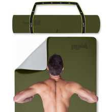 Load image into Gallery viewer, Gogokiwi Extra Wide Yoga Mat for Men Women (72"L x 36"W) Non Slip Fitness & Exercise Mat with Alignment Marks for Yoga, Pilates, Floor Workouts (Olive Green, Extra Cushion (1/2 inch Thick))