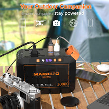 Load image into Gallery viewer, MARBERO 111Wh Solar Generator with Panels Included Solar Panel Kit 30W