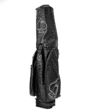 Load image into Gallery viewer, Pins & Aces Cart Bag Black Camo - 15-Way, Full Length Dividers, Single Strap - Velvet Lined