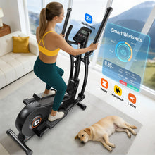 Load image into Gallery viewer, pooboo Elliptical Machine - 15.5IN-Stride Black