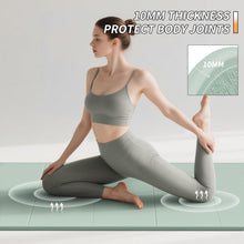 Load image into Gallery viewer, Foldable Fitness Yoga Mat | 2/5" (10MM) Extra Thick | SGS Certified Non-Slip TPE | 75x26" Extra Long-Wide